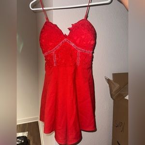 Red romper